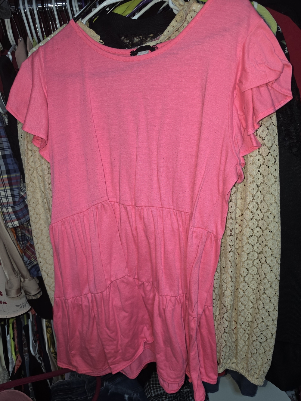 Heimish Long Hot Pink Top 1x